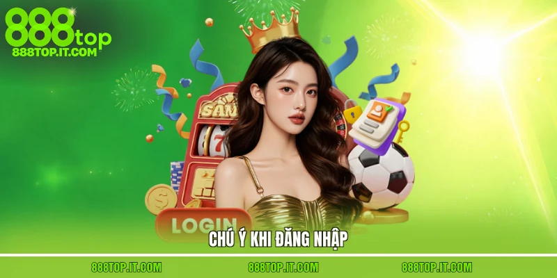 Chú ý khi đăng nhập
