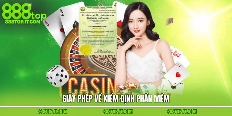 Giấy phép về kiểm định phần mềm