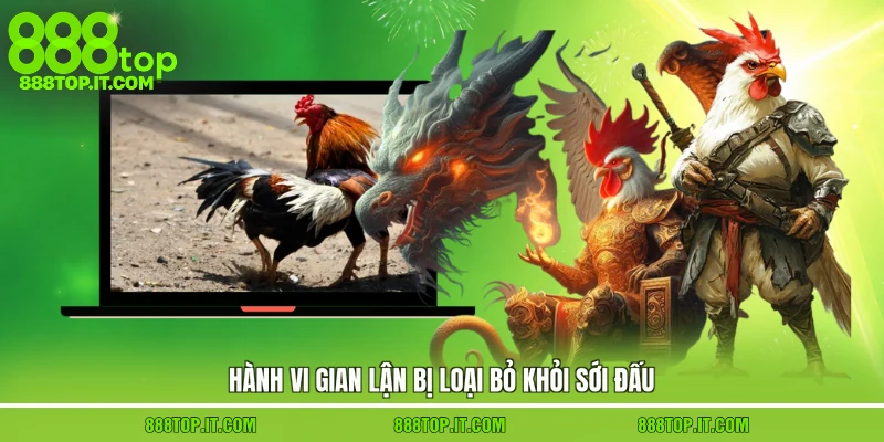 Hành vi gian lận bị loại bỏ khỏi sới đấu