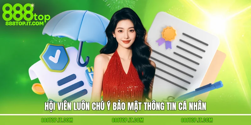 Hội viên luôn chú ý bảo mật thông tin cá nhân