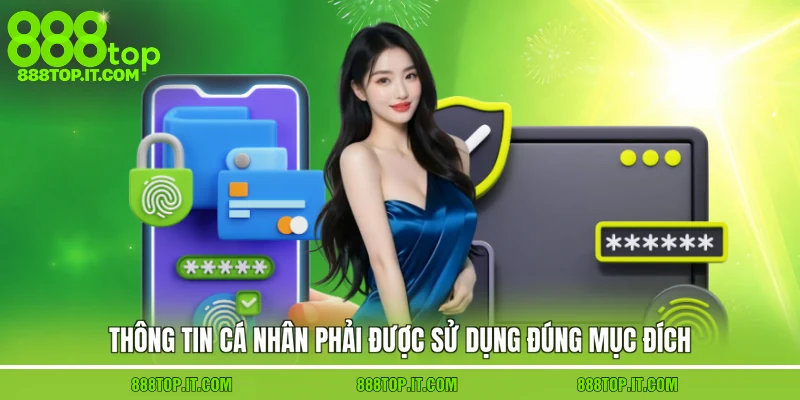 Thông tin cá nhân phải được sử dụng đúng mục đích